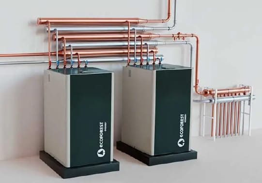 Energiløsninger med væske vann varmepumper for større bygg med høyt energibehov